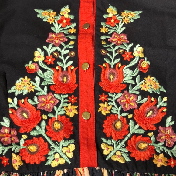 🟠 ModCloth 🟠 embroidered knee length dress - Picture 8 of 11